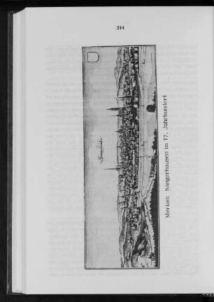 Merian: Sangerhausen im 17. Jahrhundert