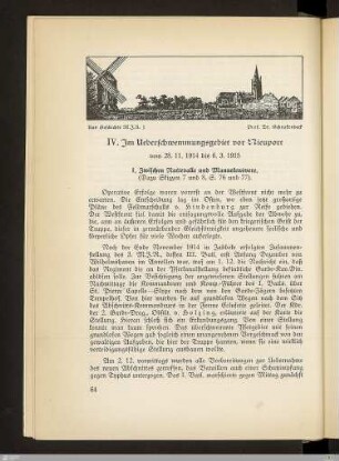 IV. Im Überschwemmungsgebiet vor Nieuport