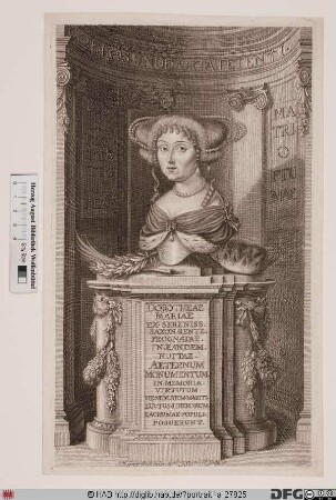 Bildnis Dorothea Maria, Herzogin zu Sachsen-Zeitz, geb. Herzogin zu S.-Weimar