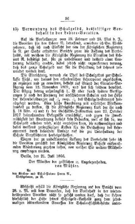 Verwendung des Schulgelds, desfallsiger Vorbehalt in der Lehrer-Vocation : [IV. Elementarschulwesen]