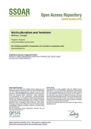 Multiculturalism and feminism