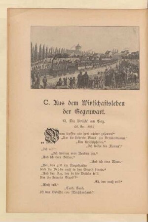 C. Aus dem Wirtschaftsleben der Gegenwart
