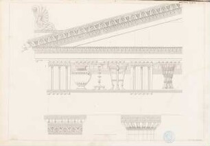 »Tektonik der Hellenen« (Tafelband, 2. Auflage Berlin 1874): Tafel 17: Ornamentik, Friese