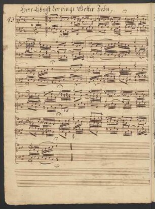 Herr Christ der ein'ge Gottes Sohn; org; A-Dur; BWV 601