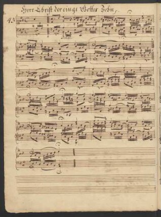 Herr Christ der ein'ge Gottes Sohn; org; A-Dur; BWV 601