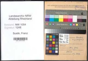 Entnazifizierung Franz Suslik , geb. 12.02.1910 (Ladeschaffner)