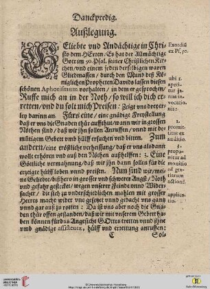 Außlegung