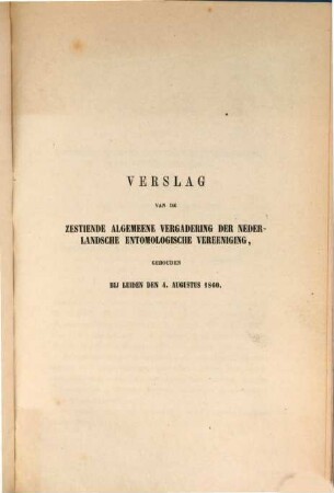Tijdschrift voor entomologie. 4. 1861