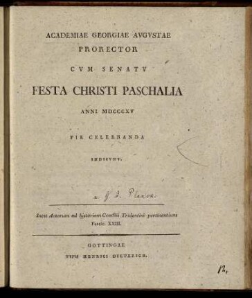 23: Actorum ad historiam Concilii Tridentini pertinentium. Fascic. XXIII