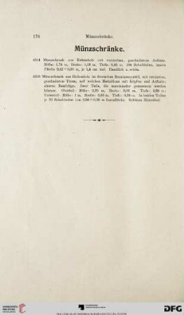 Münzschränke (Nr. 4354-4355)