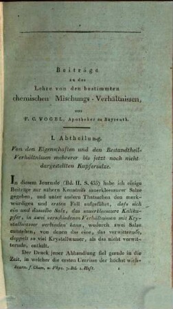 Journal für Chemie und Physik. 7. 1813