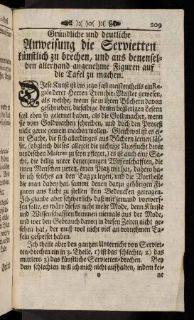 209-221, Gruendliche und deutliche Anweisung die Servietten kuenstlich zu brechen, ...