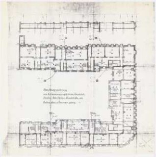 Siedlung Haeselerstraße, Berlin-Charlottenburg: Block 10, Königin-Elisabeth-Straße/Haeselerstraße: Nachtrag Entwässerung, Grundriss KG