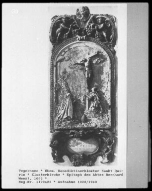 Epitaph des Abtes Bernhard Wenzl