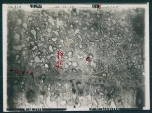 Foto gegnerischer Stellungen nördlich von Langemark (Luftbild)