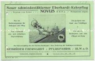 Neuer schmiedestählerner Eberhardt-Kehrpflug