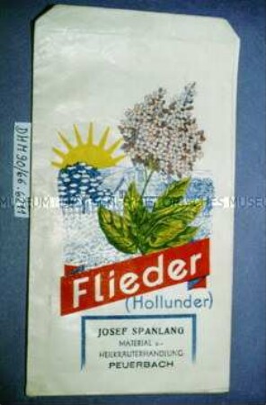 Tüten für Heilkräuter "Flieder" mit Banderole