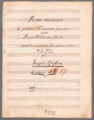 Giovanna d'Arco, Auswahl, arrangiert, Violine (Flöte), Klavier, op. 305. - BSB Mus.Schott.Ha 9297-2