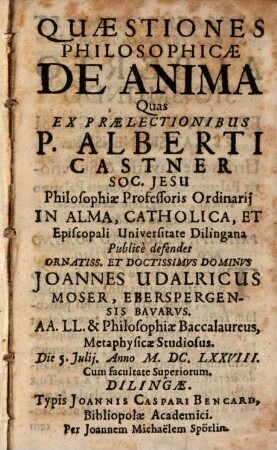 Quaestiones philos. de anima