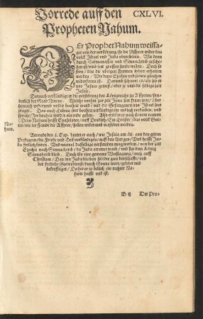 Vorrede auff den Propheten Nahum.