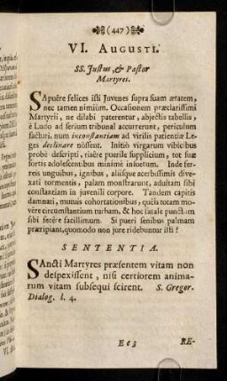 447-456, VI. - X. Augusti