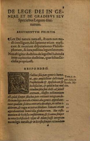 Argumentorum Et Obiectionum, De praecipuis articulis doctrinae Christianae, cum Responsionibus, quae passim extant in scriptis Philippi Melanchthonis Pars ..., 3