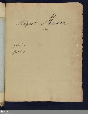 Nr. 91-92. Moser, August