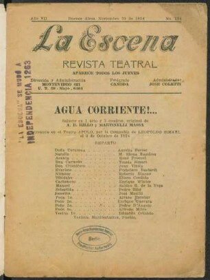 Agua corriente!... : sainete en 1 acto y 3 cuadros