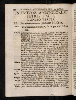 271-276, Concio Tertia