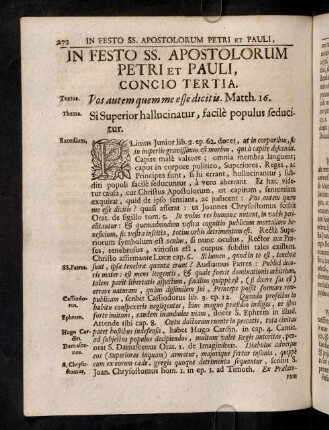 271-276, Concio Tertia