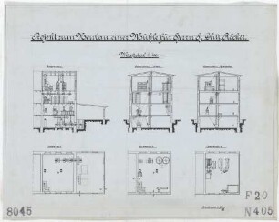 Technische Zeichnung : Projekt zum Neubau einer Mühle für Herrn H. Glitt, Röcker