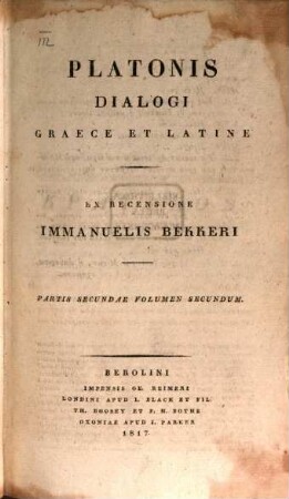 Platonis Dialogi Graece et Latine, 2,2