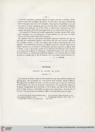 6: Jupiter : bronze du musée de Lyon