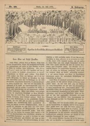 Nr. 30. Berlin, 24. Juli 1875. 3. Jahrgang.