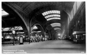 Reichsmessestadt Leipzig: Hauptbahnhof, Querbahnsteig
