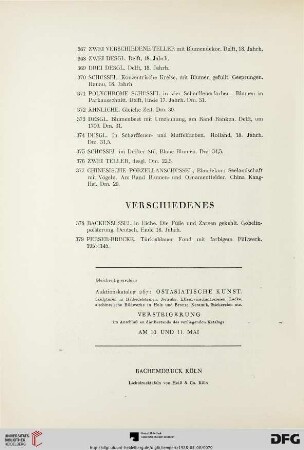 Verschiedenes (Nr. 378-379)