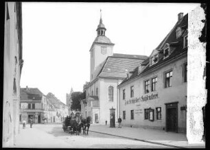 Naumburg. Marienkirche, Buchduckerei, Pferdefuhrwerk