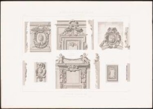 Eglise St. Paul, Paris: Ansichten, Schnitte Details (aus: Motifs historiques d´architecture et de sculpture d´ornement, hrsg.v. César Daly, Bd.1, 1870)
