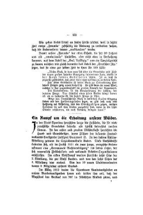 Ein Kampf um die Erhaltung unserer Wälder