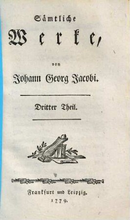 Sämtliche Werke, 3