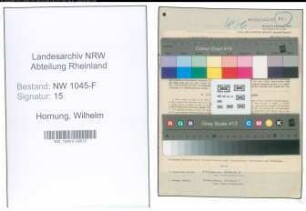Entnazifizierung Wilhelm Hornung , geb. 05.04.1895 (Angestellter)