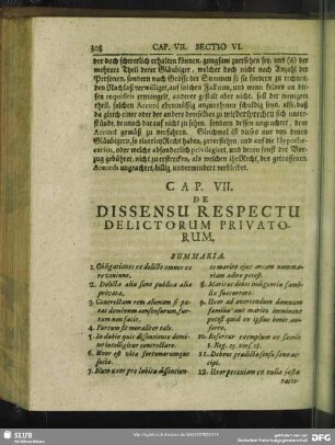Cap. VII. De Dissensu Respectu Delictorum Privatorum