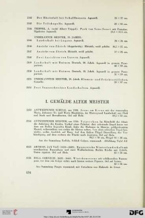 Gemälde Alter Meister (Nr. 2153-2310)
