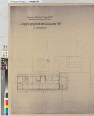 Empfangsgebäude Duisburg Hbf: Grundriß 3. Obergeschoß, M. 1:100