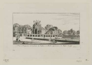 Veüe et Perspective de la Grotte du Chasteau de Meudon appartenant a la Maison Guise, aus: "Flüsse Oise und Marne“