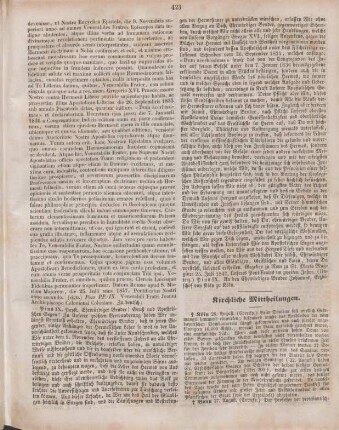 423-424 Kirchliche Mittheilungen