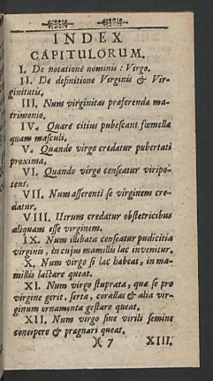 Index capitulorum.