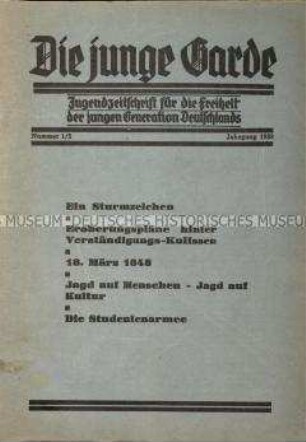 Die junge Garde. Jg. 1938