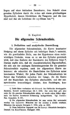 1. Definition und analytische Darstellung.