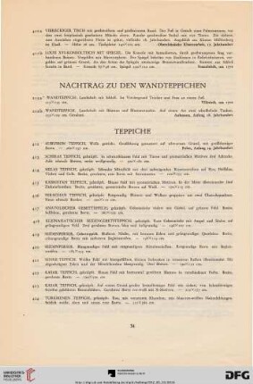 Teppiche (Nr. 412-424)